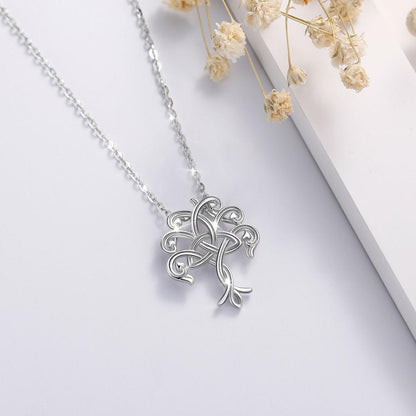 Collier Arbre de Vie Triquetra Argent Massif