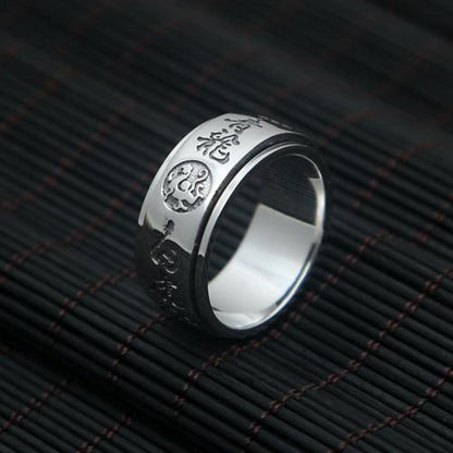 Bague Anti-Stress Animaux en Argent