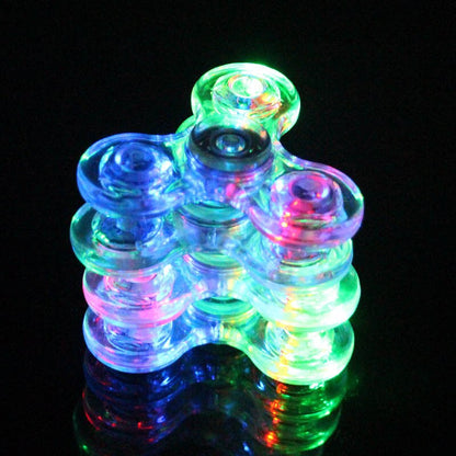 Hand Spinner Lumineux À Pile - Objet Anti-Stress Innovant