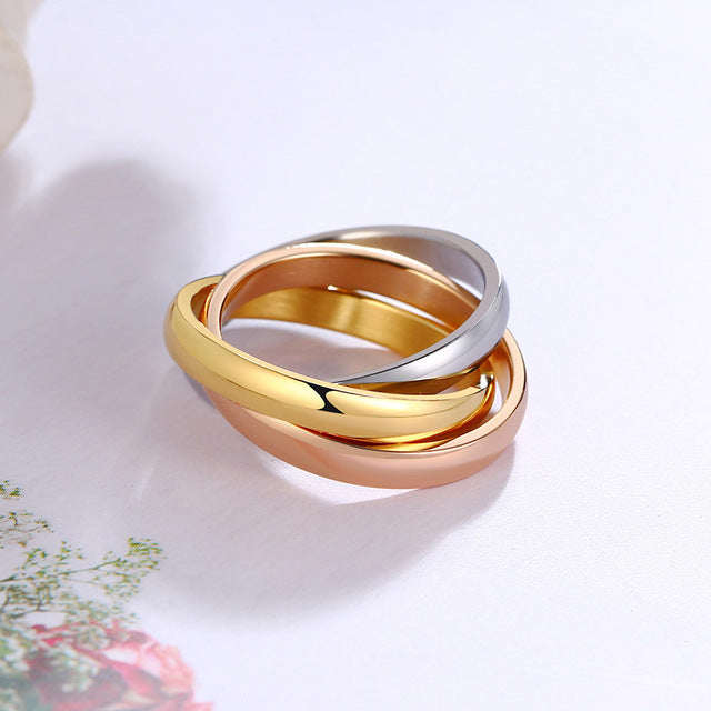 Bague Anti-Stress Anneaux Entrelacés