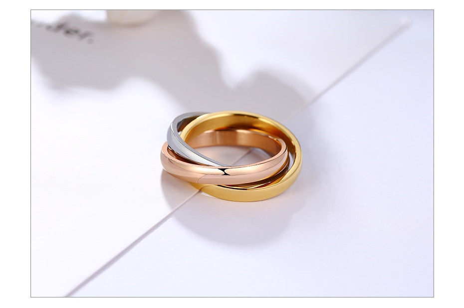 Bague Anti-Stress Anneaux Entrelacés