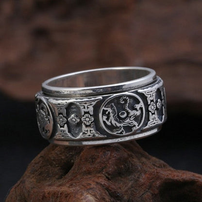 Bague Anti-Stress Tigre Argent : Élégance et Sérénité au Quotidien