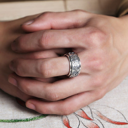 Bague Anti-Stress Tigre Argent : Élégance et Sérénité au Quotidien