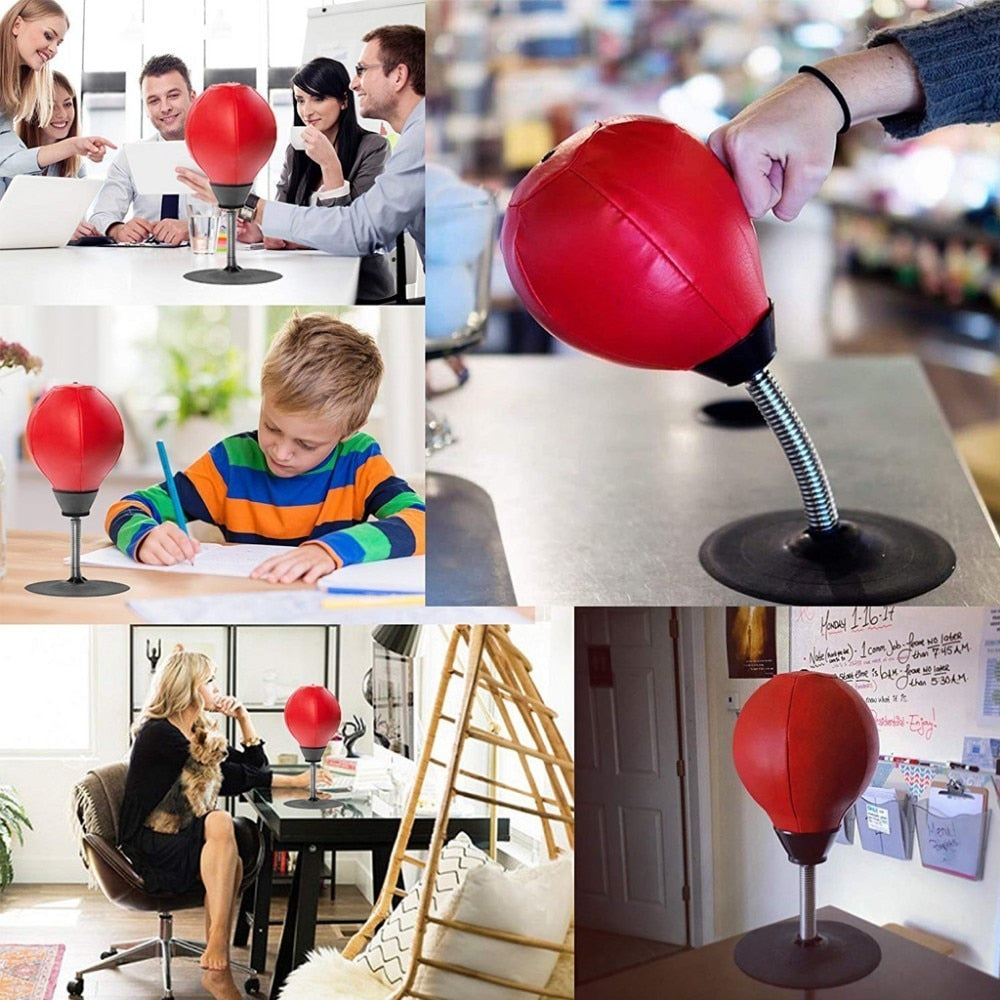 Jouet Anti-Stress Punching Ball de Bureau - Libérez votre stress au travail