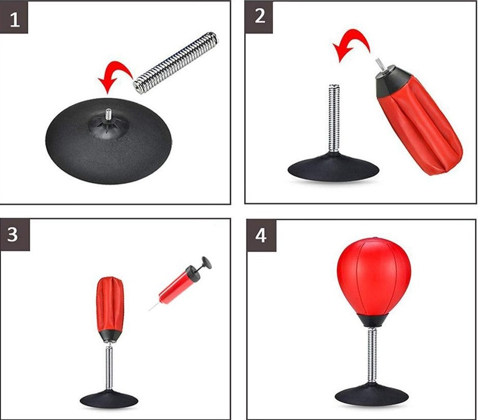 Jouet Anti-Stress Punching Ball de Bureau - Libérez votre stress au travail