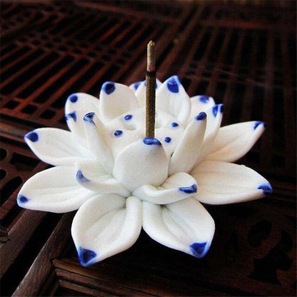 Porte Encens Lotus Artisanat : Élégance Zen, Sérénité Assurée, Ambiance Parfaite!