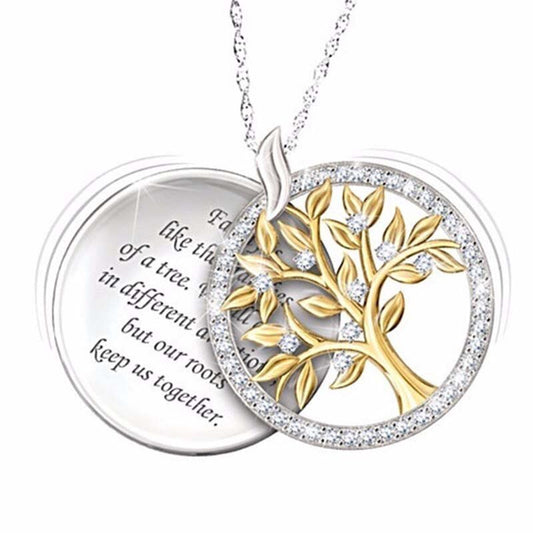 Collier Arbre de Vie Double Médaille