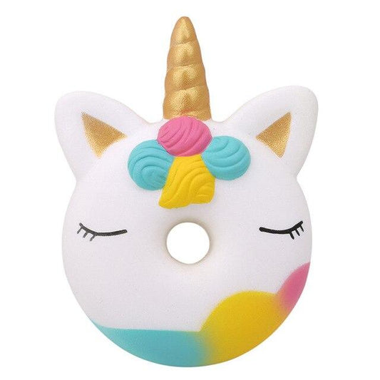 Balle Anti-Stress Squishy Donuts Licorne Magique