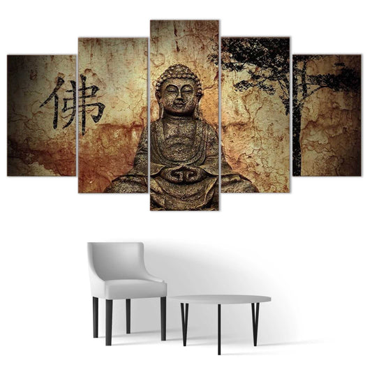 Tableau Bouddha Zen : Sérénité et Équilibre pour Votre Intérieur